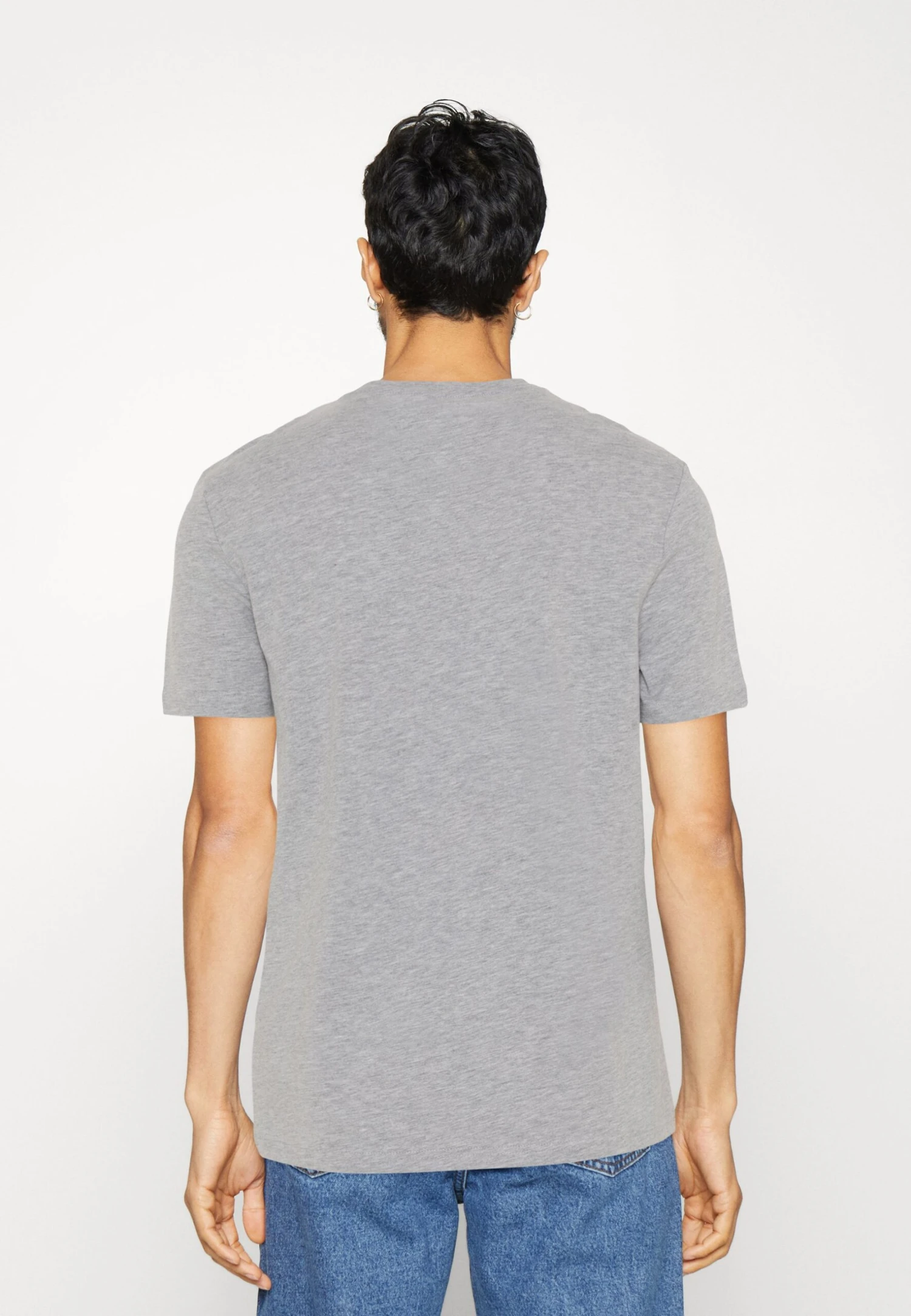 Pier One 3 Pack - T-Shirt Basic - Mottled Light Grey/Pink/Black 3 Pier One 3 Pack - T-Shirt Basic - Mottled Light Grey/Pink/Black - Afbeelding 3