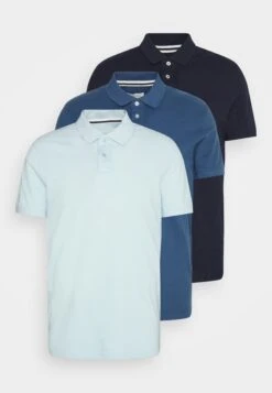 Pier One 3 Pack - Poloshirt - Light Blue/Blue/Dark Blue -Mode Verkoop 0ff6d1a0739145f6be830ca146804cdf