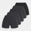 Pier One 5 Pack - Boxershort - Black/Dark Grey