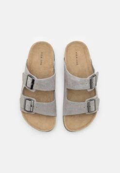 Pier One Leather Unisex - Pantoffels - Grey -Mode Verkoop 6e172422b00e484a8ac21c5f565af9d6