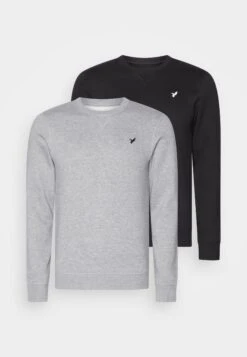 Pier One Sweater - Black/Mottled Grey