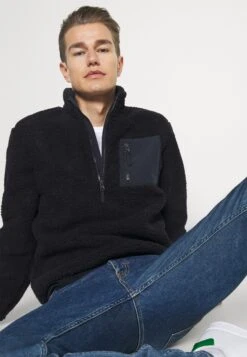 Pier One Fleece Trui - Dark Blue -Mode Verkoop 88111e09df4342679a12241e843a9022