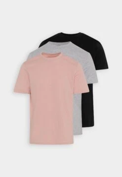Pier One 3 Pack - T-Shirt Basic - Mottled Light Grey/Pink/Black 13 Pier One 3 Pack - T-Shirt Basic - Mottled Light Grey/Pink/Black -Mode Verkoop 99867f7702c549b5b66de9a87bff9eae