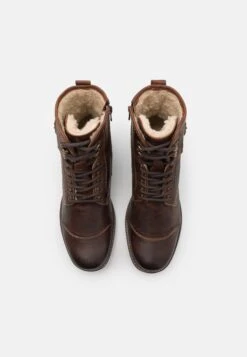 Pier One Leather - Veterboots - Brown -Mode Verkoop 9cdda29c31d1480bad87b1b7287b863e