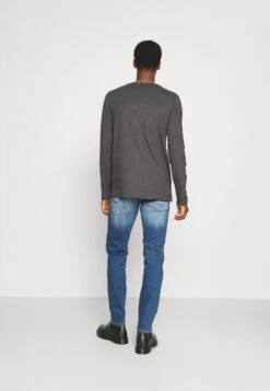 Pier One 2 Pack - Longsleeve - Dark Grey/Black -Mode Verkoop a601e52fa7974b079f93b858d4b782ec