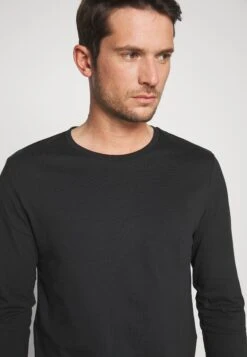 Pier One 2 Pack - Longsleeve - White/Black -Mode Verkoop abe5f01df1c144a5b727bffa4e9f9909