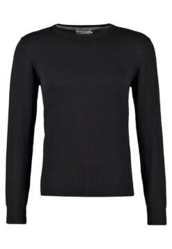 Pier One Basic Crewneck - Trui - Black -Mode Verkoop c5ca2388fe5d4d33a54abb4077ab8816