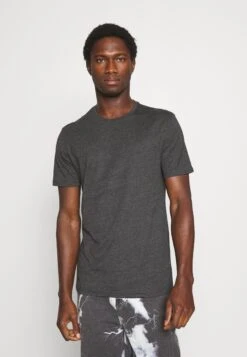 Pier One 3 Pack - T-Shirt Basic - Black/Mottled Dark Grey/Bordeaux -Mode Verkoop fbb1fa11fda54722bafd9df33f46d342